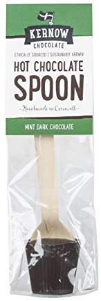 Kernow Chocolate Cucchiaio per mescolare cioccolata calda, menta, 37 g, confezione da 20