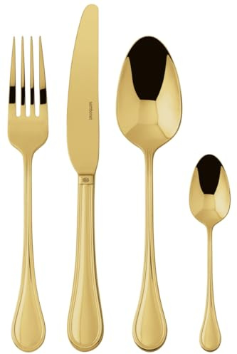 Besteck 24tlg.Vh. Edelstahl/PVD Gold [SP]