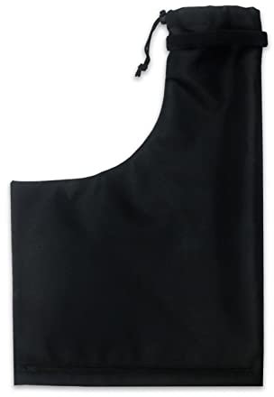 Ruiqas 16.7x22.8 Black Leaf Blower Vacuum Bag with Zipper Leaf Blower Replacement Bag For Lawn Patio Garden