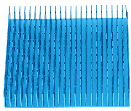 Heat Radiator Board, eloxiert 120 mm x 120 mm x 20 mm Aluminium-Kühlkörper-Kühler High Power für CPU für Verstärker(Blau)