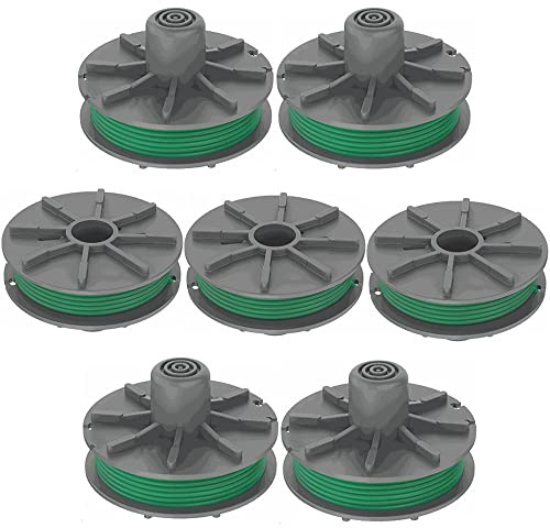 Fadenspule für Gardena 5309-20 Rasentrimmer Gardena Power Cut Plus 650/30 Art.9811, Ersatzspule Gardena 5309-20 für Rasentrimmerspulen Rasentrimmerfaden (7pcs)