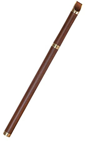 Key of C Wooden Whistle VCC-01 Great Sound Hand Carved Stabilized Wood Traditional Folk Wind Instrument Flute Orchestra Unique Woodwind Handmade Brown Wood