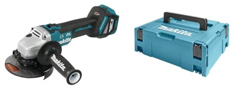 Meuleuse d'angle 18V LXT Ø125 mm (machine seule) - MAKITA DGA513Z & COFFRET MAKITA DE TRANSPORT MAKPAC2 395x295x157 MM (coffret nu) - 821550-0