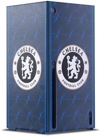 Head Case Designs Offizielle Chelsea Football Club Away 2023/24 Bausatz Spielekonsolen Wickeln kompatibel mit Xbox Series X