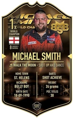 Ultimate Darts Card Michael Smith World Champion