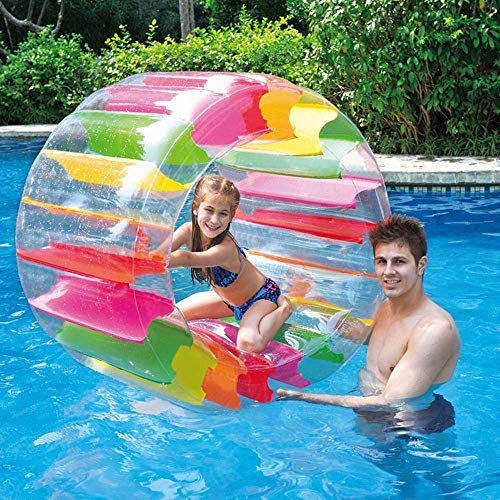 DDKYHU Aufblasbare Poolschwimmer, Luftmatratzen, Sommer-aufblasbarer Rollball für Kinder, multifunktionales Krabbelroller-Puzzle, Eltern-Kind zum Entspannen im Pool