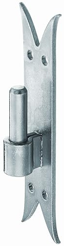 Alberts 864033 Kloben auf Platte | DI-Haken, Abschluss Karpfenschwanz | galvanisch blau verzinkt | Dornmaß Ø16 mm | Platte 205 x 54 mm | 10er Set