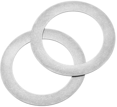 QUARKZMAN 20 Stück Runde Unterlegscheiben M40 x 50 x 0.3 mm, 304 Edelstahl Dichtscheiben Silber Beilagscheiben Set, O Ring Flache Dichtungsringe für Schrauben Muttern Gewindestange