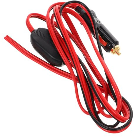 Amosfun Lighter Extension Cable Heavy Duty Power Adapter Cord for Car Inverter Air Pump Cup Broad Compatibility Compact Design Ample Reach Reliable Power Supply