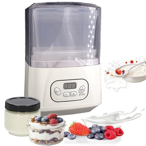 XSDAJSD Yogurtera automática de 1 l - Yogurtera doméstica con Temperatura Ajustable - Fermentador de natto multicocina - Yogurtera eléctrica casera