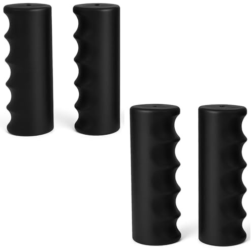 4 Stück 30MM Schubkarrengriffe, Gummi Ersatzgriffe, Karrengriff, Schwarz | Griffe für Schubkarre, Rutschfest Schubkarrengriffe, Ersatz Sackkarre Schubkarre für Gartenwagen Trolleys