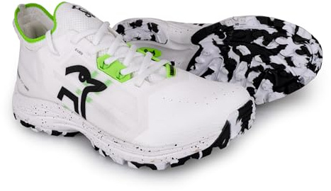 Kookaburra Vapor - Scarpa da Hockey, Taglia 44, Leggera, con Allacciatura a Q Lock, Calza Lavorata a Maglia, Presa su Tutte Le superfici