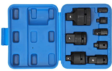 Zohisin 8 -teilige pneumatische Hülle -Adapter -Set mit Toolbox Duty Stahl -Stahl -Sockel -Reduzier -Kit für die Reparatur von Multi -Funktionen Doppel -Slip -Design mit 8 Größen 3 8 Zoll