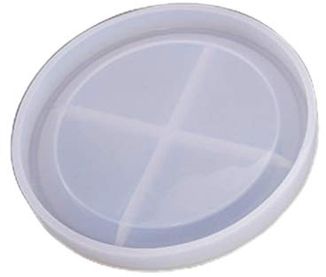 Molde De Epoxi Para Fundición Jabón Yeso Manualidades Platillo Posavasos Ágata Bandeja Taza Silicona Fundición Resina Llavero