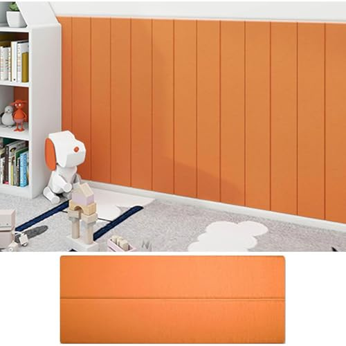 Generisch Kunstleder Wandkissen Selbstklebend Kinderzimmer Bett Wandpolster, Wandpolsterung Bett, Wasserfeste Wandpaneele Weiche for Bett Wohnzimmer Schlafzimmer, 23 * 70cm (5, C)