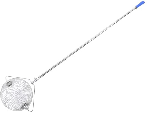 Cocoarm Ramasse-Noix, Rouleau Ramasse-Glands en Acier Inoxydable avec Joints Renforcés Fixés par Vis, pour Balles de Tennis, Noix, Châtaignes, Fruits dans Les Vergers et Terrains de