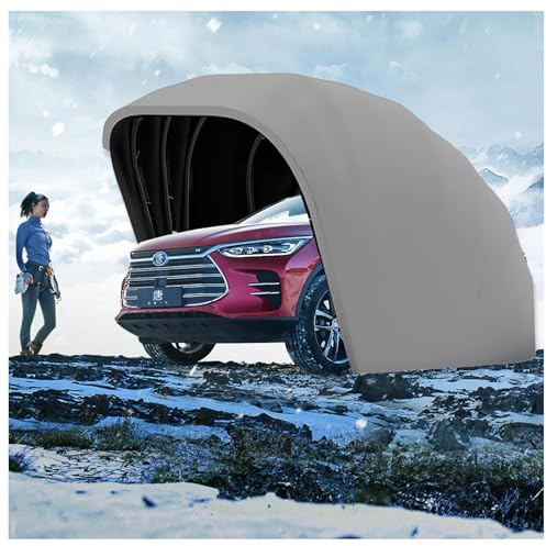 Copertura per garage semi-automatica pieghevole, retrattile, impermeabile, resistente alla neve, per esterni, protezione invernale