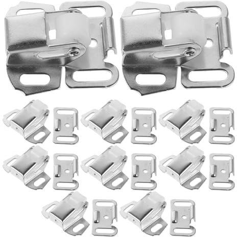 DEARMAMY Set da 10 Chiavistelli a Rullo in Ferro Rivestimento Anticorrosione per Serratura Cassetta Postale, Ricambio Completo per Sostituzione e Riparazione Serratura Esterna, Accessori