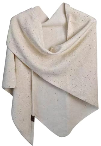 Generisch Elegante Volltonfarbe Pailletten Dreieck Schal Wrap Mode Für Abend Party Und