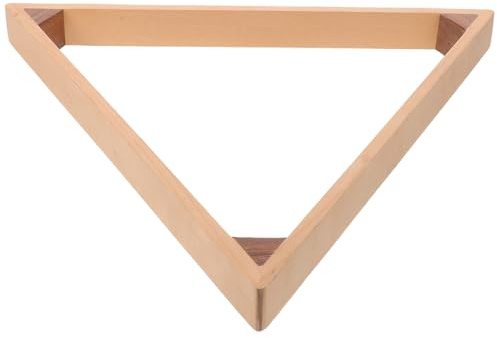 Toyvian Massiver Dreieck-billardständer aus Holz für Präzises Aufstellen von Kugeln Robustes Material und Platzsparendes Design für Billardzimmer
