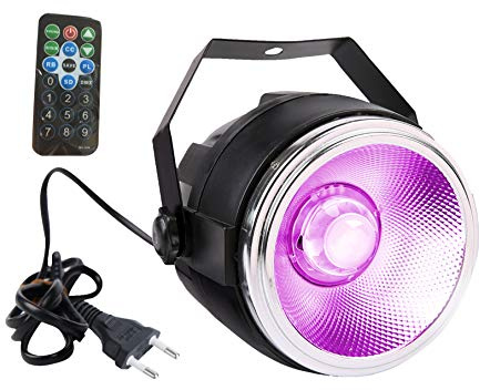 Par LED luce,SENLAN 30W RGB COB par lavano le luci con un riflettore di alluminio lucido e piccole cupola len e 7 dmx512 canale fase illuminazione per matrimonio/partito/teatro