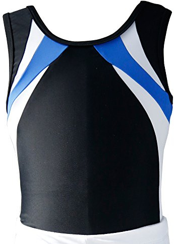 Boy's Gymnastics Leotard Toddler Ballet Dance Practice Atheletic Competition Training Tank Black,SC