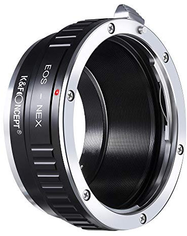 K&F CONCEPT EF/EF-S to NEX Lens Mount Adapter, Manual Lens Adapter for Canon EF EF-S Mount Lens Compatible With Sony Alpha E Cameras