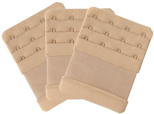SAMGU Bra Extenders 2 Hook/ 3 Hook/ 4 Hook Women Bra Extension Strap Elastic Stretchy, 3 PCS