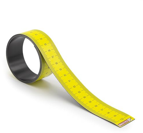 Cinta métrica magnética 1 metro I Cinta magnética flexible I Regla cinta marcadora magnética Herramienta cinta métrica flexible 100 cm I mag202