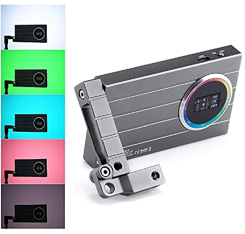 Godox M1 Mini RGB LED-Licht Vollfarbvideolampe 13W 2500~8500K Farbtemperatur Helligkeit Einstellbar CRI97 TLCI97 Musikaktivierung mit wiederaufladbarem Akku Kaltschuh mit ausziehbarem Arm