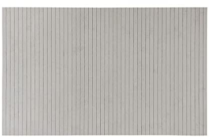 PANA® Tappetino da bagno in bambù – Tappeto antiscivolo per bagno, cucina o ingresso • Igienico e facile da pulire • Tappeto in legno 50x80 cm colore grigio