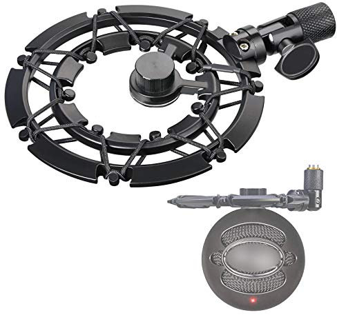 Blue Snowball Shock Mount, Shockmount Reduces Vibration Noise Matching Mic Boom Arm Stand, Compatible for Blue Snowball iCE USB Mic by YOUSHARES
