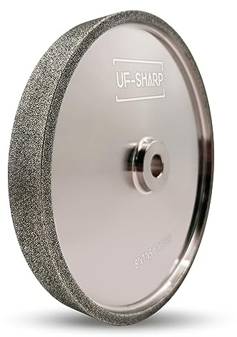 CBN Schleifscheibe 200mm 80 Körnung, 25mm breit, 15.875mm(5/8 inch）Dorn geeignet für alle Arten von 8 Zoll Tischschleifern (Körnung 80)