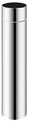 Luckyki Tubo per camino in acciaio inox, 22/26/28/32 cm x 60 mm, tubo per stufa a legna, tubo di prolunga per stufa da campeggio tubi di scarico per camino, rivestimento camini a legna
