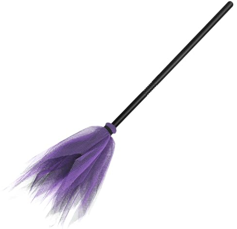 ENLACE Halloween Hexenbesen, Abnehmbare Besen Requisiten, Kinder Hexenbesen, 90cm Hexe Magischer Besen, für Kostümpartys, Halloween Party, Kinder Erwachsene Kostüm Dekoration