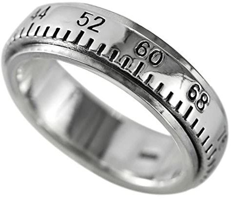 Dsnyu Ring Silber 925 Damen Retro, Ringe Frauen Breit Abgestufter Drehring Silber Größe 57 (18.1) Schmuck Geschenk