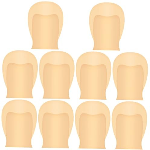 Beavorty 10stücke Latex Bald Cap Für Erwachsene Perfektes Makeup-accessoire Für Halloween Cosplay Und Theateraufführungen Leicht Anzupassen Feiner Verarbeitung