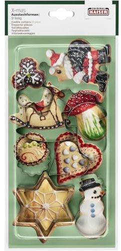 Kaiser Lot de 9 emporte-pièces de Noël pour biscuits, biscuits, fondants
