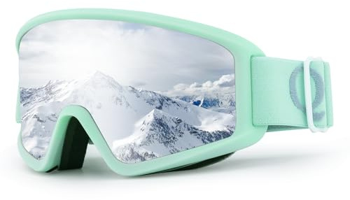 Qunature Skibrille Anti-Nebel Schneebrille Ski Brille mit Doppellinsen Blendfreie Schutzbrille für brillenträger für Wintersport wie Skifahren, Snowboarden, Eislaufen Damen und Herren
