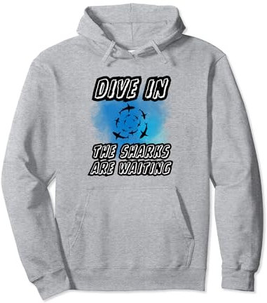 Shark diving Tauchen mit Haien Haitauchen Haitaucher Pullover Hoodie