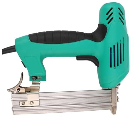 Agrafeuse pneumatique, agrafeuse motorisée pour tissus d'ameublement Agrafeuse électrique F30/422J, agrafeuse 2 en 1, pistolet à ongles électrique for le travail du bois, pistolet à ongles à double us