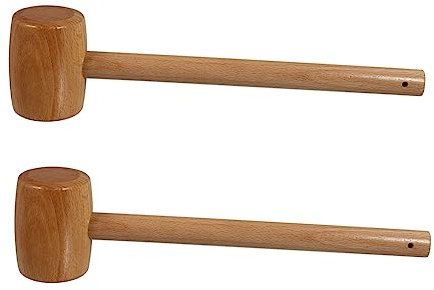 Cabilock 2pcs Meat Mallet Crab Cracking Hammer Hammer for Cakes Making Seafood Mallet