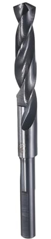 sourcing map 13.5mm Drill Bit 10mm Reduced Shank 3-Flat 4341 High Speed Steel 135 Degree Split Point for Medium Soft Metal Copper Aluminum Iron Plastic Wood
