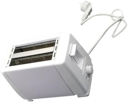 ABOOFAN Tostadora Doméstica Totalmente Automática Mini De Rebanadas Para Hacer Pan Función De Frenado Color Blanco Para Uso Cocina