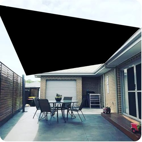 Tenda da Sole per Esterno 120 x 250 cm Tessuto Pes Idrorepellente e Antivento, Protezione Uv, Privacy Tessuto di Ricambio per Tenda per Giardino, Balcone, Piscina, Nero