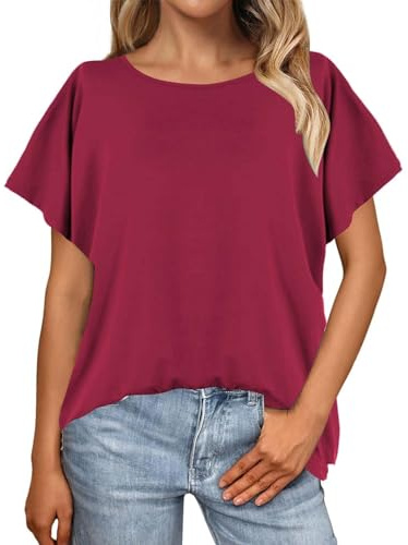 T Shirts Donna In Saldo Camicia Donna Beige In Saldo Camicie Collo Coreana Tessuto Per Maglietta Bianca Sportiva Maglia Girocollo Intima Manica Corta Fucsia TShirts Cotone Colorate T Shirts Mezze