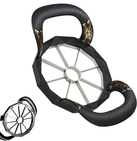 Tagliaverdure In Acciaio Inossidabile - Tagliafrutta in Metallo | Strumento Per Tagliare Fragole In 12 Fette E Rimuovere Il Torsolo Per Mele Pere Patate E Frutta