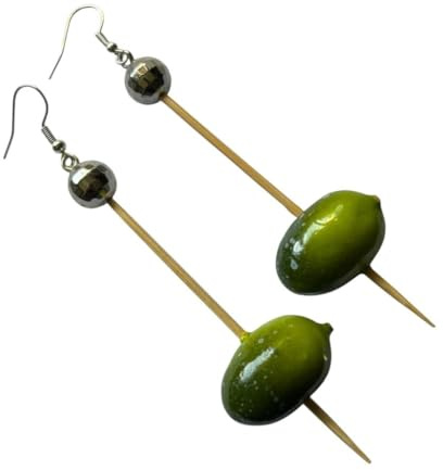 Martini Cocktail Olive Earrings - Mixed Up Dolly