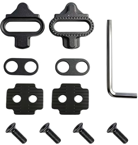 Hochwertige SPD Cleats Für Radschuhe, SPD-Cleats Mit Rutschfesten Cleat Für Shimano SPD 2-Loch-Pedale, Mit SPD Cleats Unterlegscheibe Geeignet Für Mountainbikes Und Indoor-Radfahren