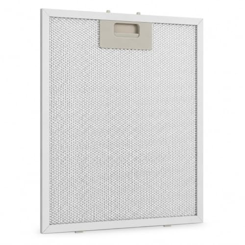 Tofficu Cooker Hood Grease Filter 320 x 260 x 9 mm Aluminium Mesh | Replacement Extractor Fan Filter, Washable Metal Oil Screen with Pull Tab, for Compatible Range Hoods and Kitchen Ventilation